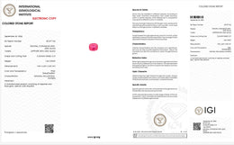 IGI Certified Pink Sapphire with Lead Glass Filling | 1.66 Carats Cushion Mixed Cut-Saleh Sallom