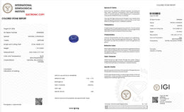 IGI Certified Natural Blue Sapphire | 1.18 Carat Oval Mixed Cut | Heated Gemstone-Saleh Sallom