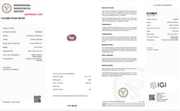 IGI Certified Natural Purple Sapphire | 0.59 Carat Oval Cut | Heated Pinkish Purple Gemstone-Saleh Sallom