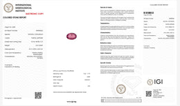 IGI Certified Natural Purple Sapphire | 1.02 Carat Oval Mixed Cut | Pinkish Purple Heated Gemstone-Saleh Sallom