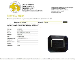 GLC Certified Natural Blue Sapphire (Diffused) | 44.70 Carats Octagon Step Cut | Statement Collector Gem-Saleh Sallom