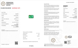 IGI Certified Natural Emerald | 1.73 Carat Emerald Cut | Luxury Gemstone-Saleh Sallom