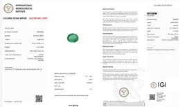 IGI Certified Natural Emerald | 1.15 Carats Oval Mixed Cut | Luxury Green Gemstone-Saleh Sallom