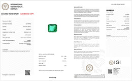 IGI Certified Natural Emerald | 0.95 Carat Emerald Cut | Luxury Gemstone-Saleh Sallom