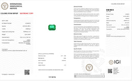IGI Certified Natural Emerald | 0.60 Carat Emerald Cut | Fine Green Gemstone-Saleh Sallom