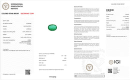 IGI Certified Natural Emerald | 5.13 Carats Oval Mixed Cut | Exceptional Collector Gem-Saleh Sallom