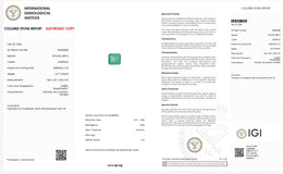 IGI Certified Natural Emerald | 2.27 Carats Emerald Cut | Elegant Fine Gemstone-Saleh Sallom