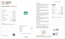 IGI Certified Natural Emerald | 0.68 Carat Emerald Cut | Elegant Fine Gemstone-Saleh Sallom