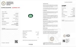 IGI Certified Natural Emerald | 1.83 Carats Oval Mixed Cut | Fine Green Gemstone-Saleh Sallom