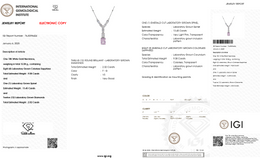Natural Morganite & Diamond Pendant Necklace | 2.02 CT Natural Diamonds | 18K White Gold | Saleh Sallom Jewelry