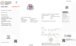 Natural Pink Morganite & Diamond Statement Ring | 15.85 CT Natural Pink Morganite | 1.59 CT Natural Diamonds | 18K White Gold
