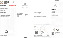 Natural Diamond Cluster Ring | 1.18 CT Natural Diamonds | IGI Certified | 18K White Gold | Saleh Sallom Jewelry