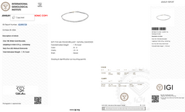 Natural Diamond Tennis Bracelet | 1.75 CT Natural Diamonds | IGI Certified | 18K White Gold | Saleh Sallom Jewelry
