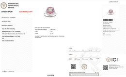 Lab-Grown Diamond Halo Ring | 7.36 CT Morganite | 0.36 CT Lab-Grown Diamonds | 18K White Gold | Saleh Sallom Jewelry