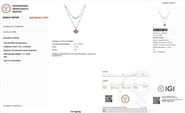 Pink Sapphire & Lab-Grown Diamond Pendant Necklace | 5.50 CT Pink Sapphire | 0.11 CT Diamonds | 18K White Gold | IGL Certified | Saleh Sallom Jewelry