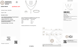 IGI Certified Natural Diamond Fine Jewelry Set | 22.65 CT Natural Diamonds | F–G | VVS–VS | 18K White Gold