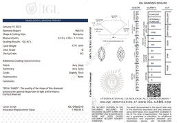0.70 Carat D Color Natural Marquise-Cut Diamond – SI2 Clarity | IGL Certified