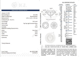 1.00 Carat Light Greenish Yellow Natural Diamond – Round Brilliant | VS1 Clarity | Good Cut | IGL Certified
