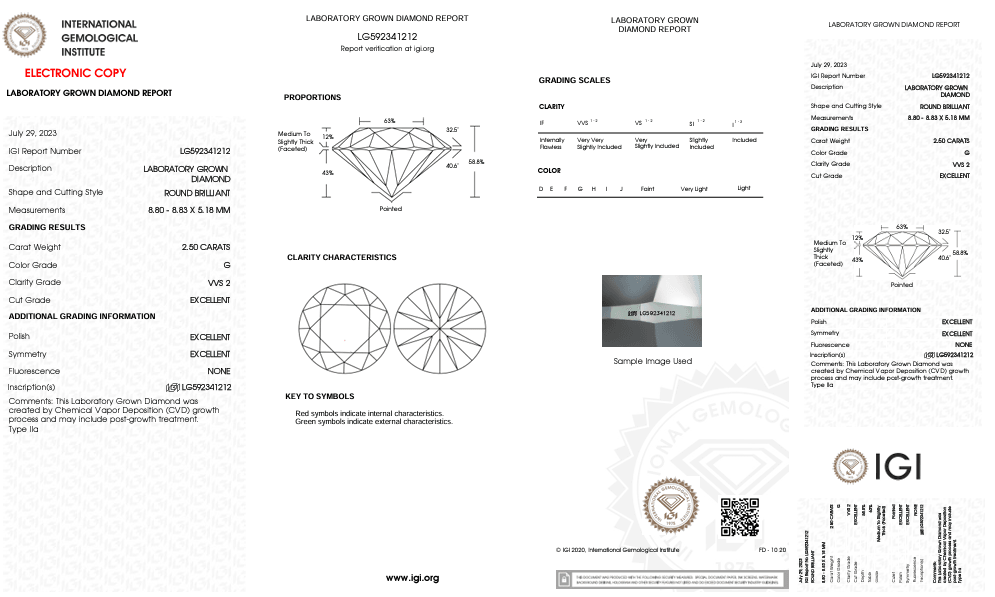 LAB GROWN DIAMOND BY SALEH SALLOM | 2.50 CT