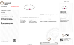 Pink Sapphire & Diamond Tennis Bracelet in 18K White Gold-Saleh Sallom