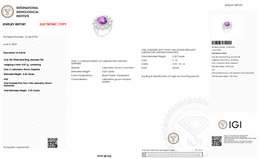 Pink Sapphire & Diamond Floral Halo Ring in 18K White Gold-Saleh Sallom