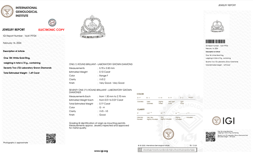 Crown-Inspired Laboratory-Grown Diamond Ring-Saleh Sallom