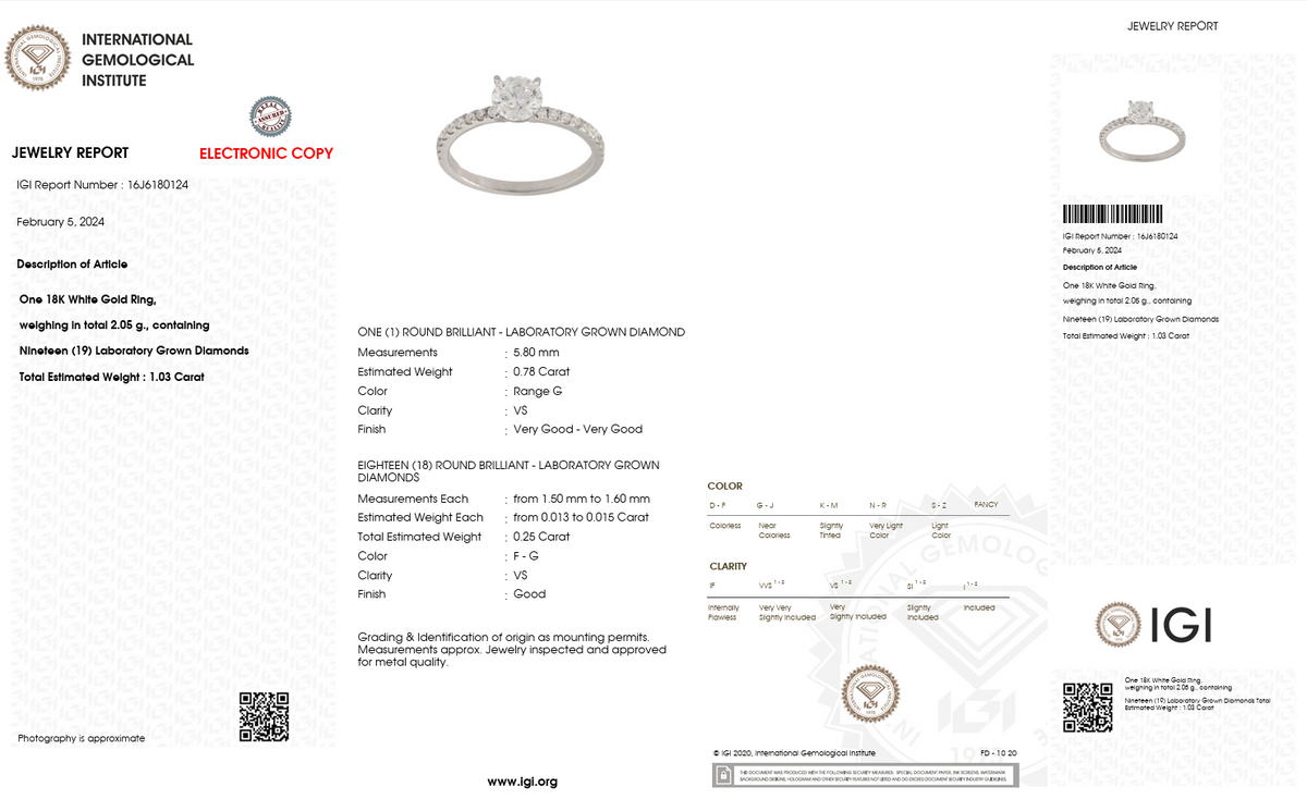 Classic Solitaire Diamond Ring-Saleh Sallom