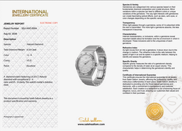 Natural Diamond Luxury Watch | 0.20 CT Natural Diamonds | Stainless Steel | Saleh Sallom | SSJ-WAT-0004