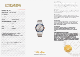 Natural Diamond Luxury Watch | 0.20 CT Natural Diamonds | Stainless Steel Two-Tone | Saleh Sallom | SSJ-WAT-0006