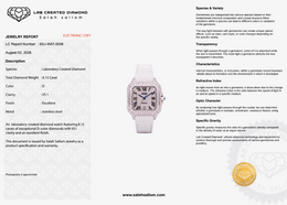 Luxury Mechanical Diamond Watch | 8.15 CT Laboratory created Diamonds | Miyota 8215 Automatic Movement | Sapphire Crystal | Saleh Sallom | SSJ-WAT-0008