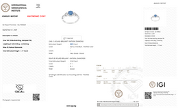 Natural Diamond Halo Ring | 3.12 CT Center Diamond | 3.27 CT Natural Diamonds | 18K White Gold | IGI Certified | Saleh Sallom