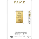 Suisse Pamp Queen 24K (999.9) 10g Gold Bar Gold Bar PAMP 