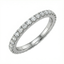 0.25 Carat Lab Diamond Half Eternity Ring in 18K White Gold | 23 Diamonds | Saleh Sallom-Saleh Sallom