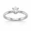 0.16 Carat F VVS Lab Diamond Solitaire Ring in 18K White Gold | 0.24ct Total | Saleh Sallom-Saleh Sallom