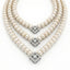 Natural Diamond & Pearl Necklace | 3.75 Ct Diamonds | Luxury Multi-Strand Design | Saleh Sallom-Saleh Sallom