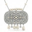 Natural Diamond & Pearl Statement Necklace | 1.60 Ct Diamonds | 18K White Gold | Saleh Sallom-Saleh Sallom