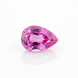 IGI Certified Laboratory Grown Purplish Pink Sapphire | 5.04 Carat Pear Mixed Cut | Luxury Gemstone-Saleh Sallom
