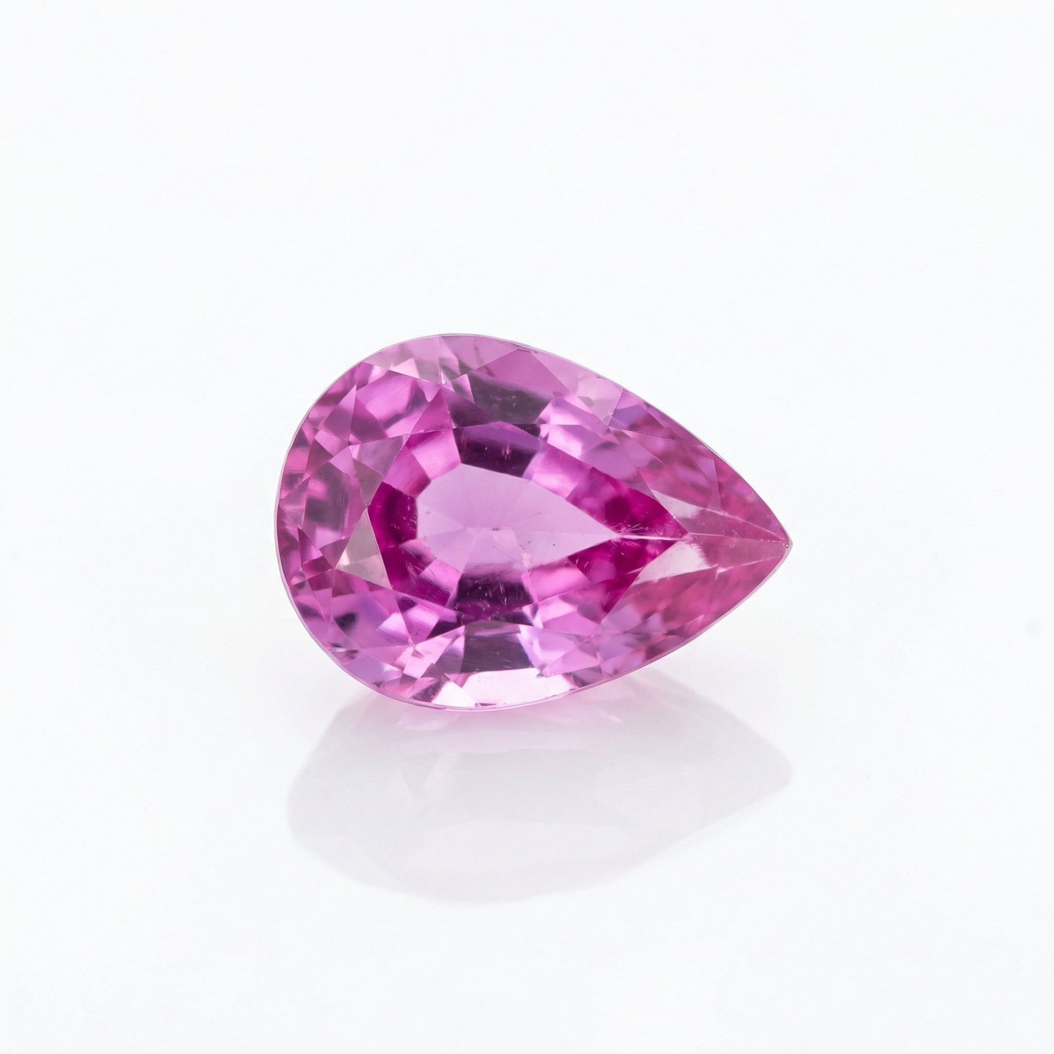 IGI Certified Laboratory Grown Pink Sapphire | 1.70 Carat Pear Mixed Cut | Luxury Gemstone-Saleh Sallom Main image