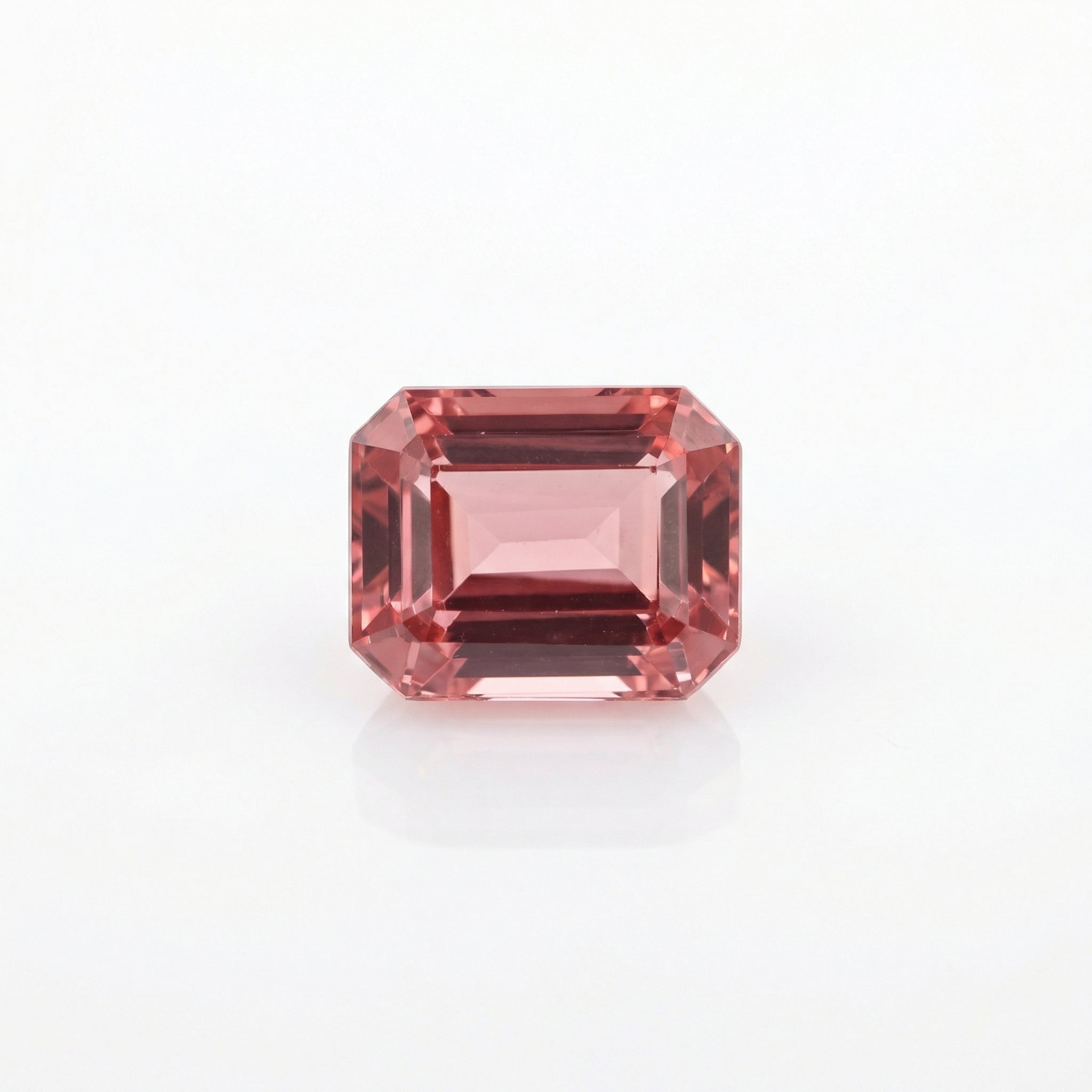 IGI Certified Laboratory Grown Purplish Pink Sapphire | 3.29 Carat Emerald Cut | Luxury Gemstone-Saleh Sallom Main image