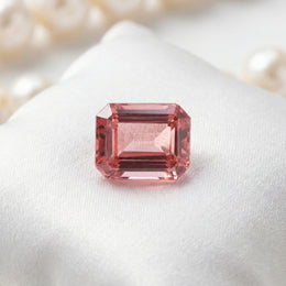 IGI Certified Laboratory Grown Purplish Pink Sapphire | 3.29 Carat Emerald Cut | Luxury Gemstone-Saleh Sallom