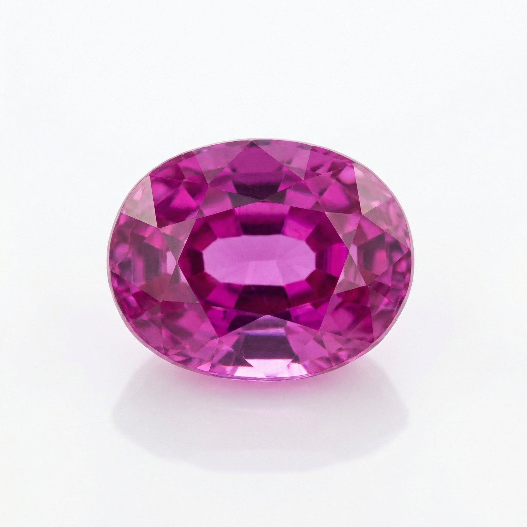 IGI Certified Laboratory Grown Purplish Pink Sapphire | 4.14 Carat Oval Mixed Cut | Luxury Gemstone-Saleh Sallom