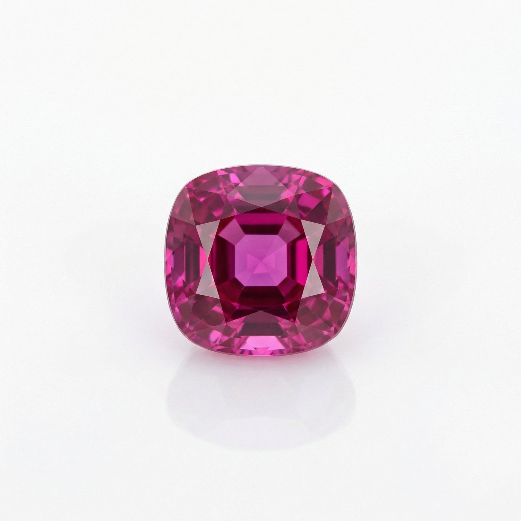 IGI Certified Laboratory Grown Pink Sapphire | 5.23 Carat Square Cushion Mixed Cut | Vibrant Pink Gemstone Secondary image
