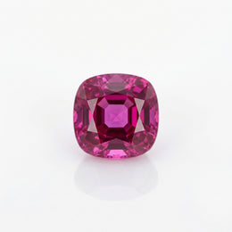 IGI Certified Laboratory Grown Pink Sapphire | 5.23 Carat Square Cushion Mixed Cut | Vibrant Pink Gemstone-Saleh Sallom
