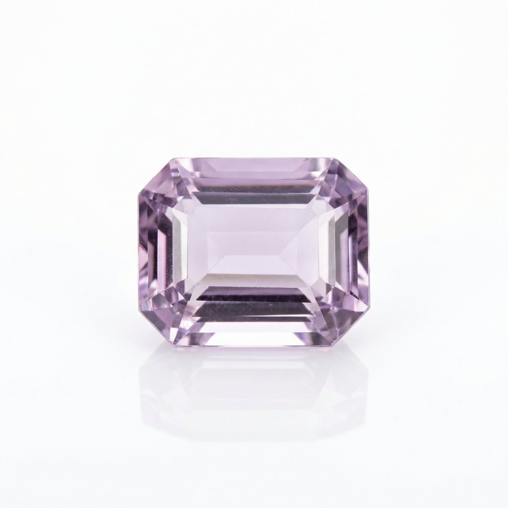 IGI Certified Laboratory Grown Pink Sapphire | 7.30 Carat Emerald Cut | Light Pink Gemstone-Saleh Sallom Main image