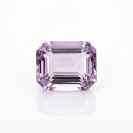 IGI Certified Laboratory Grown Pink Sapphire | 7.30 Carat Emerald Cut | Light Pink Gemstone-Saleh Sallom