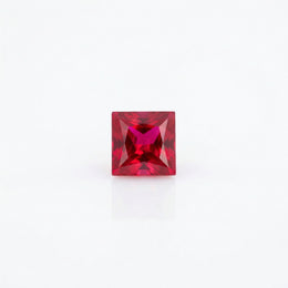 IGI Certified Laboratory Grown Ruby | 1.28 Carat Princess Cut | Purplish Red Gemstone-Saleh Sallom