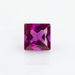 IGI Certified Laboratory Grown Ruby | 1.29 Carat Princess Cut | Purplish Red Gemstone-Saleh Sallom