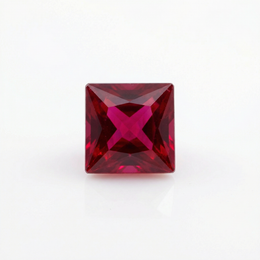 IGI Certified Laboratory Grown Ruby | 1.24 Carat Princess Cut | Purplish Red Gemstone-Saleh Sallom