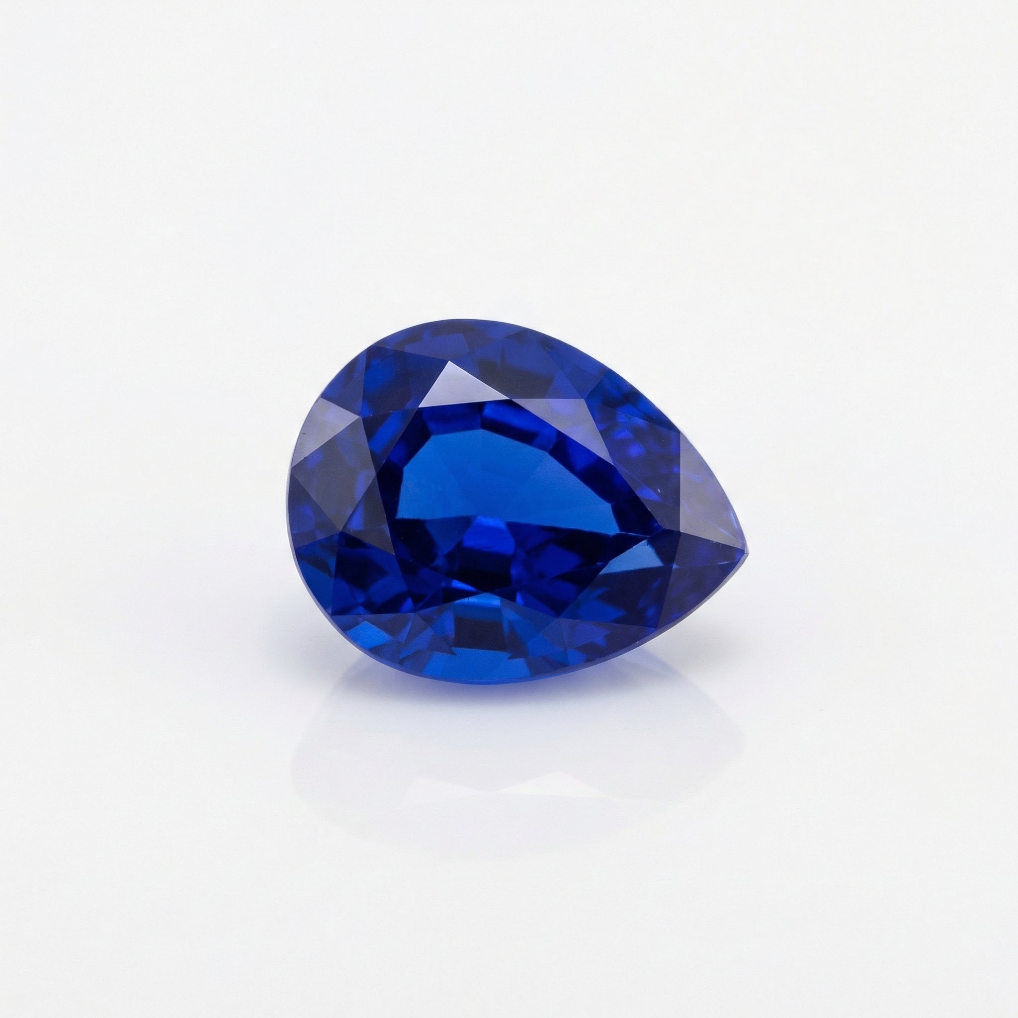 IGI Certified Laboratory Grown Blue Spinel | 17.23 Carat Pear Mixed Cut | Premium Statement Gemstone-Saleh Sallom Main image
