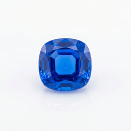 IGI Certified Laboratory Grown Blue Spinel | 4.32 Carat Square Cushion Mixed Cut | Vivid Blue Gemstone-Saleh Sallom